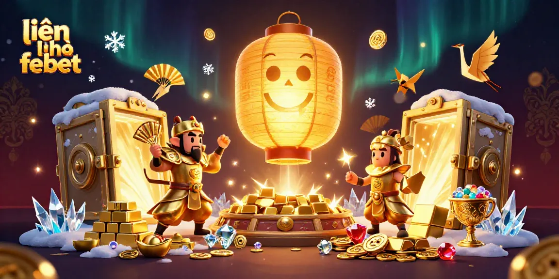 Experience gaming magic with the glowing lantern spirit in a vibrant casino scene, liên hệ febet.