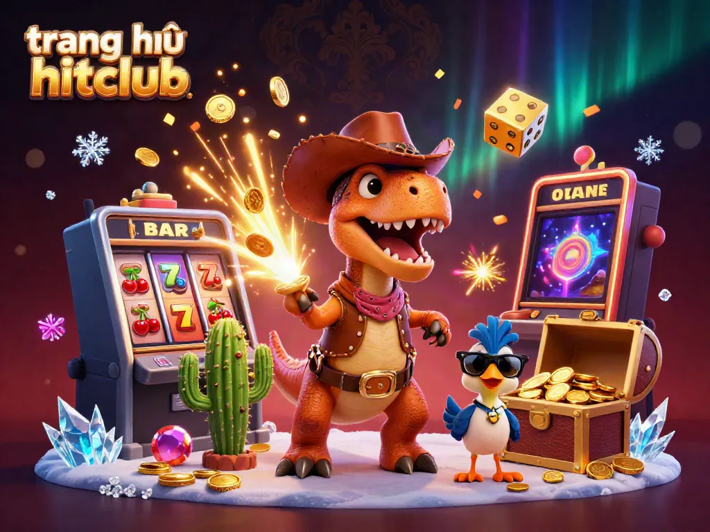 Experience thrilling gameplay at trang chủ hitclub with a vibrant 3D scene featuring jackpot-winning elements.