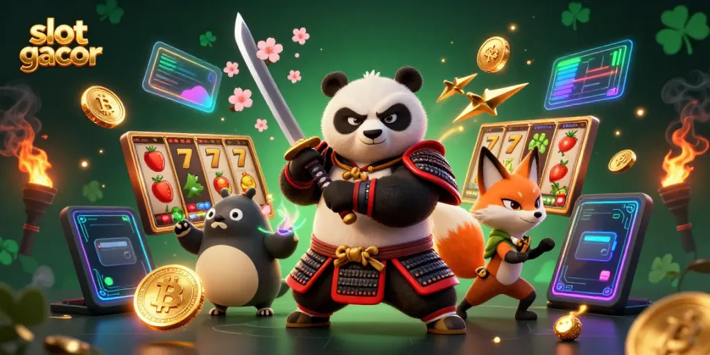 Engage in thrilling slot gacor gameplay with captivating characters and crypto elements.